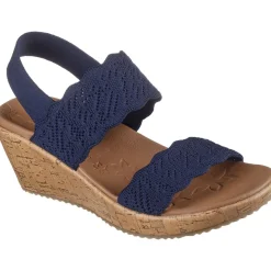 Women's Wide Fit Skechers 119591 Everlee Timeless Touch Sandals