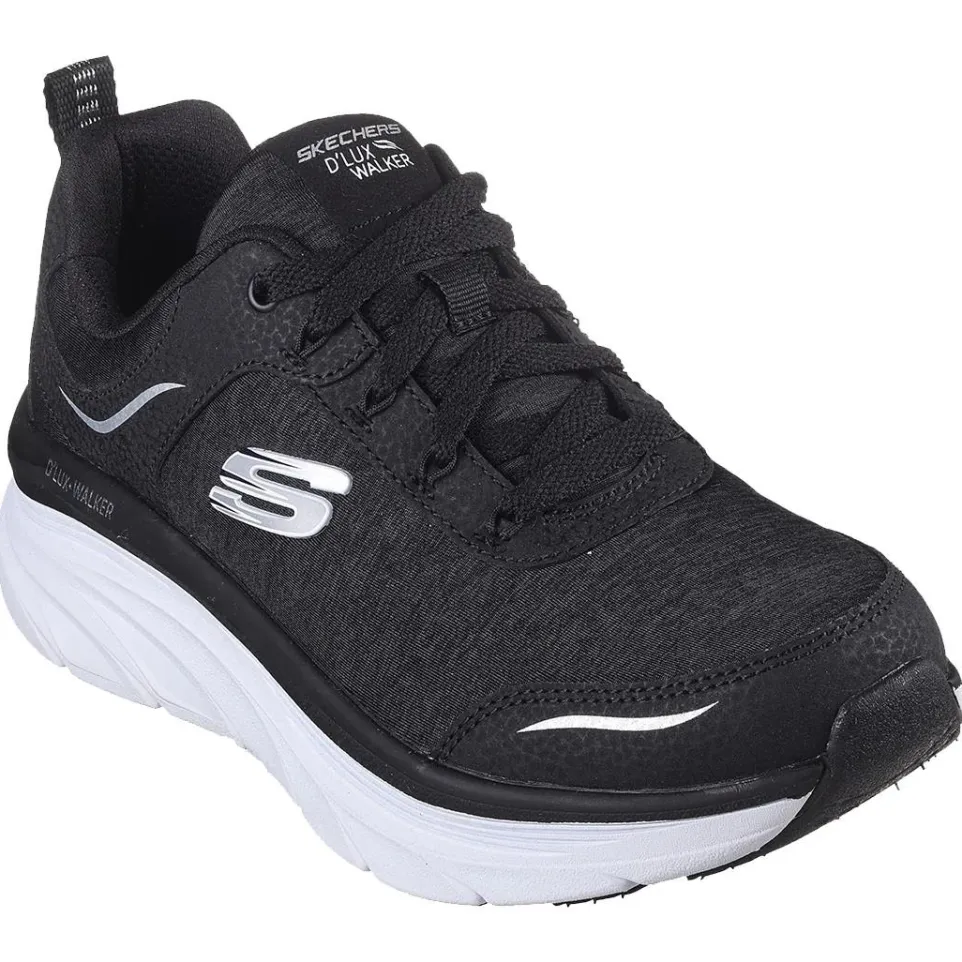 Women's Wide Fit Skechers Relaxed Fit 149336 D'lux Walker Cool Groove Trainers