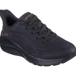 Women's Wide Fit Skechers 117497 Bobs Sport Squad Waves Trainers