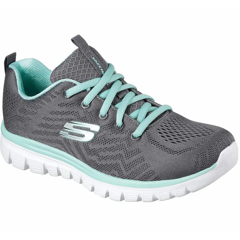 Womens Wide Fit Skechers 12615 Walking Trainers