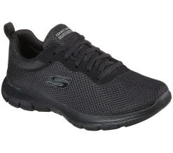 Womens Wide Fit Skechers Flex Appeal 4.0 - 149303 Walking Trainers - Black