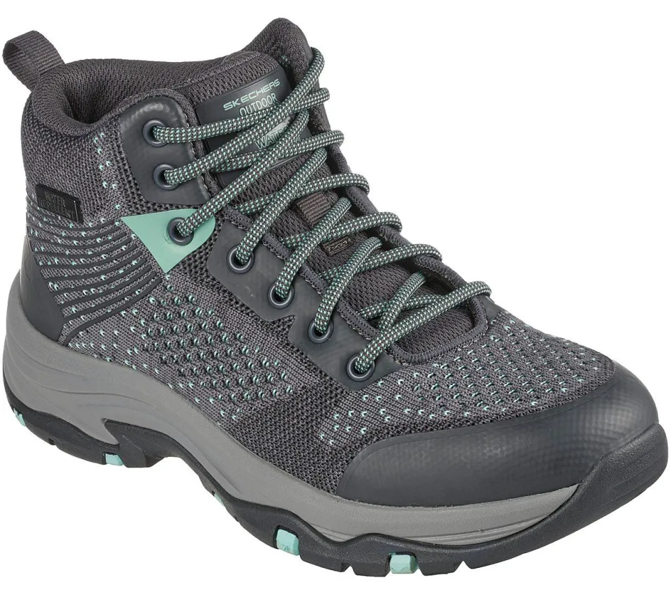 Womens Wide Fit Skechers 158351 Trego Vegan Waterproof Hiking Boots