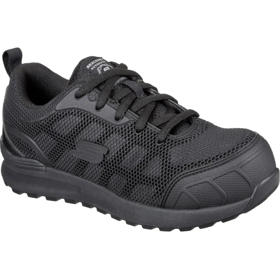 Women's Wide Fit Skechers 77289EC Bulklin Ayak Safety Shoes