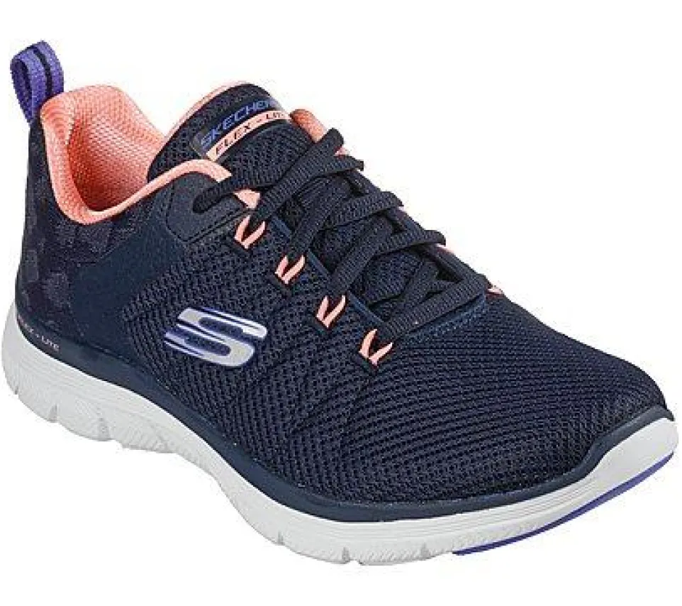 Womens Wide Fit Skechers 149580W Vegan Walking Trainers