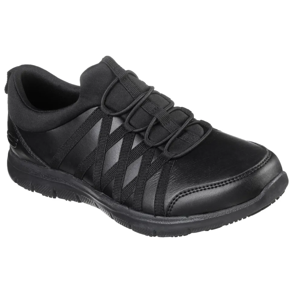 Women's Wide Fit Skechers 77283EC Ghenter Dagsby Occupational Trainers