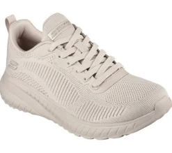 Womens Wide Fit Skechers Bobs Squad Chaos Face Off 117209 Vegan Trainers