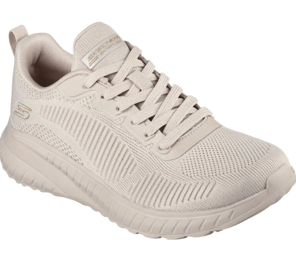 Womens Wide Fit Skechers Bobs Squad Chaos Face Off 117209 Vegan Trainers
