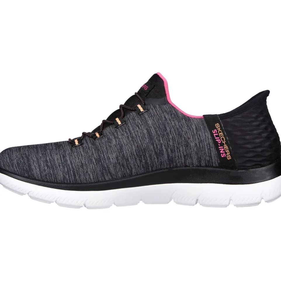 Women's Wide Fit Skechers 149937W Summits Dazzling Haze Vegan Trainers