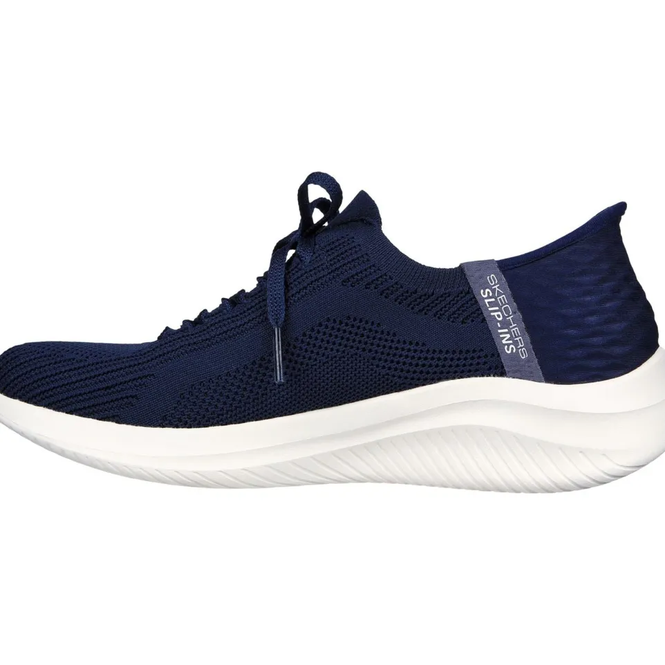 Women's Wide Fit Skechers 149710 Slip-ins Ultra Flex 3.0 Brilliant Path Trainers - Navy