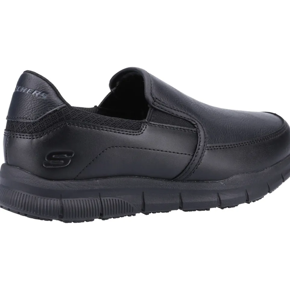 Women's Wide Fit Skechers 77236EC Nampa Annod Occupational Trainers