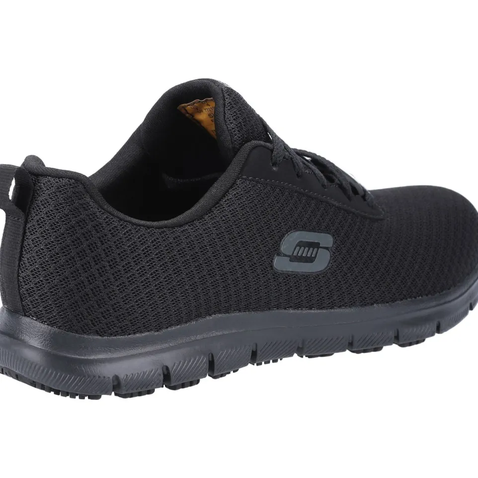 Women's Wide Fit Skechers 77210EC Genter Bronaugh SR Occupational Trainers