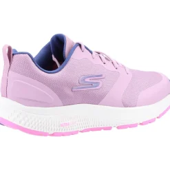 Women's Wide Fit Skechers 128275 GO RUN Consistent Lunar Night Trainers - Mauve
