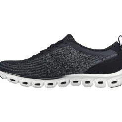 Women's Wide Fit Skechers 104325 Glide-Step Head Start Trainers - Black