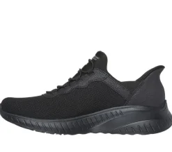 Women's Wide Fit Skechers 117500W Bobs Squad Chaos Daily Inspiration Trainers