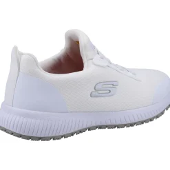 Women's Wide Fit Skechers 77222EC Squad SR Occupational Trainers