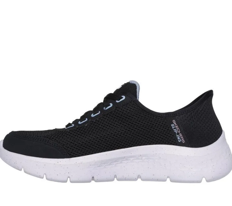 Women's Wide Fit Skechers 124846 Go Walk Flex Clear Creek Trainers