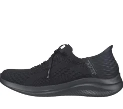 Women's Wide Fit Skechers 149710 Slip-ins Ultra Flex 3.0 Brilliant Trainers - Black