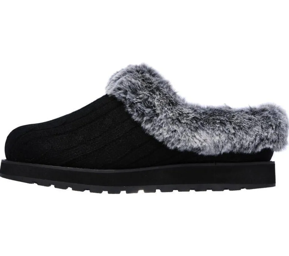 Womens Wide Fit Skechers Keepsakes Ice Angel Mule Slippers - Exclusive
