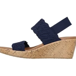 Women's Wide Fit Skechers 119591 Everlee Timeless Touch Sandals