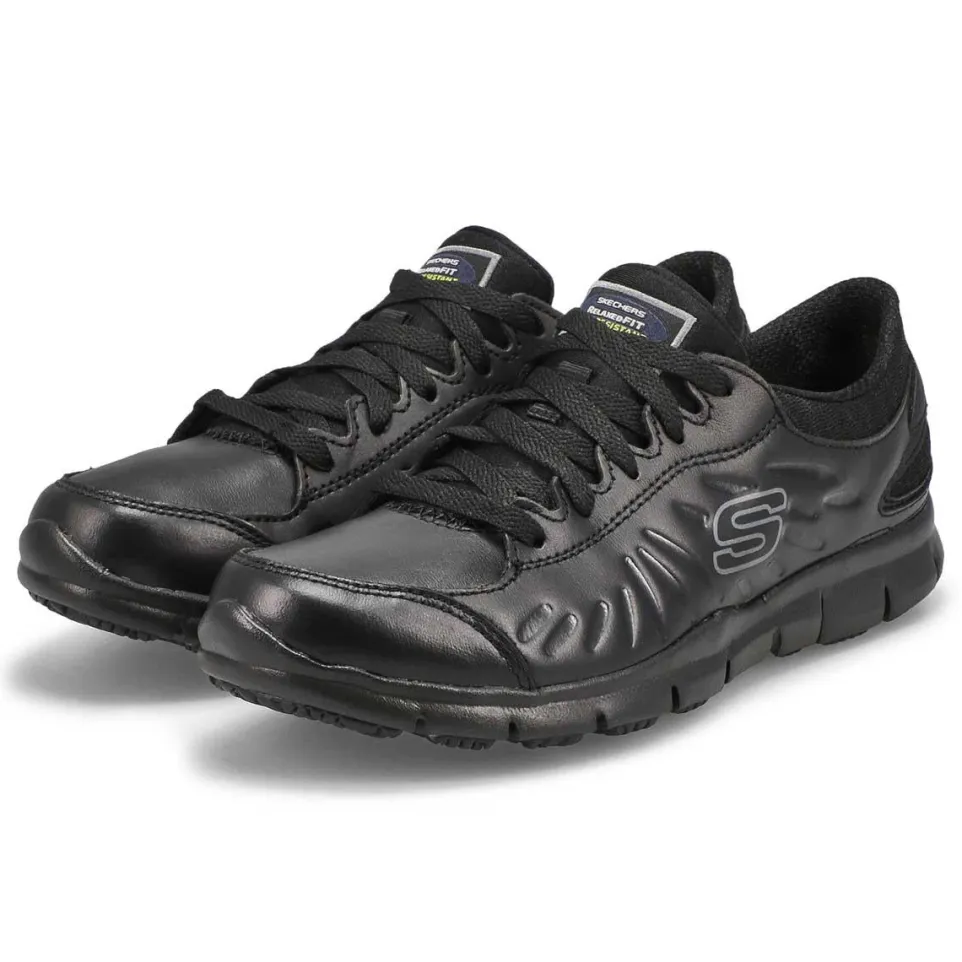 Women's Wide Fit Skechers 76551EC Eldred Occupational Trainers