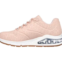 Women's Wide Fit Skechers 155642 Uno 2 In Kat Neato Trainers - Blush