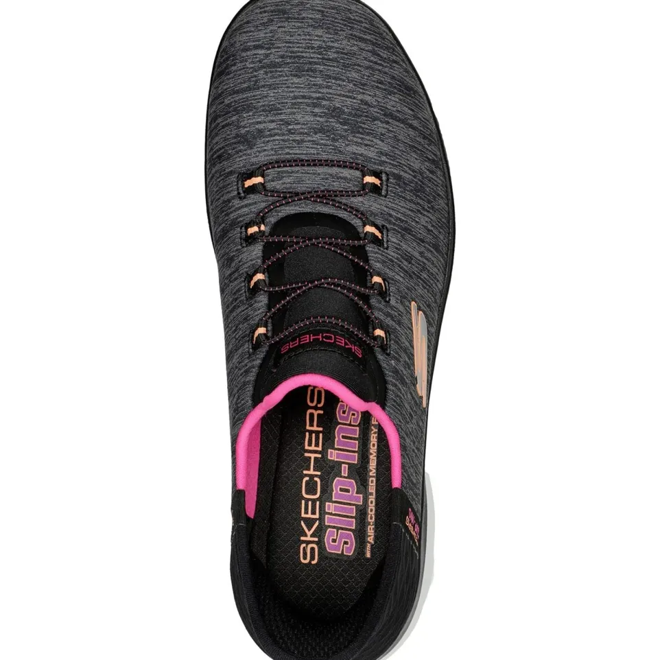 Women's Wide Fit Skechers 149937W Summits Dazzling Haze Vegan Trainers