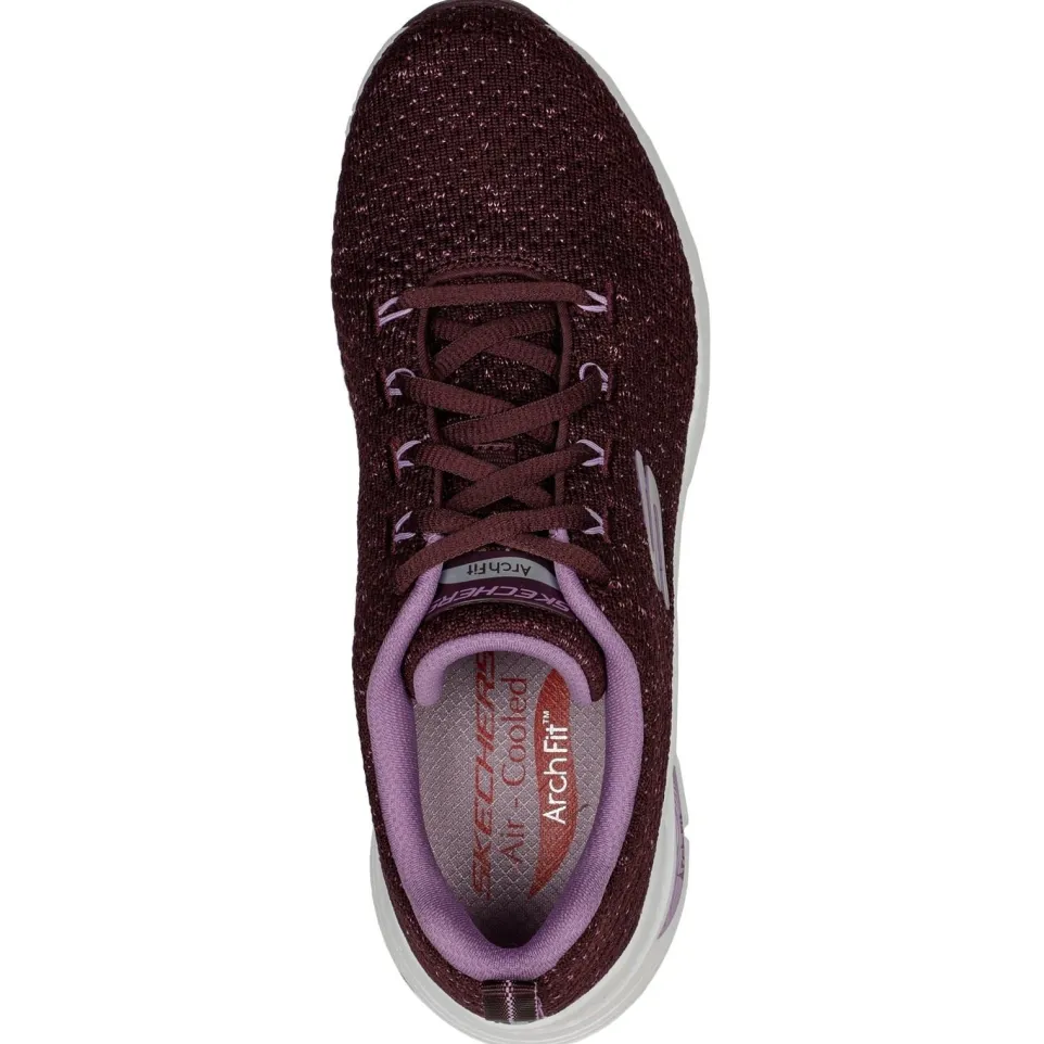 Women's Wide Fit Skechers 149713 Arch Fit Glee For All Trainers