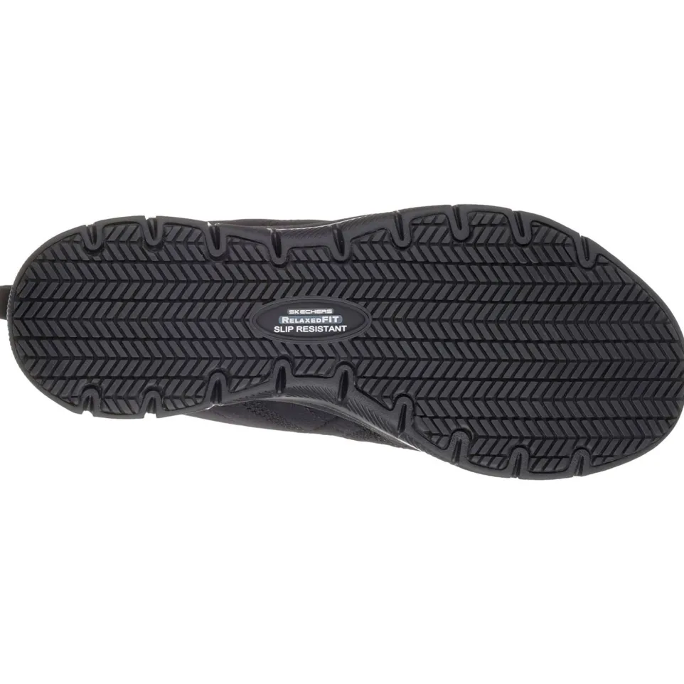 Women's Wide Fit Skechers 77211EC Ghenter Srelt Occupational Trainers