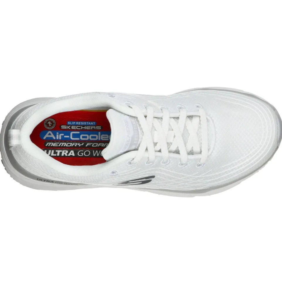 Women's Wide Fit Skechers 108016EC Max Cushioning Elite Sr Trainers