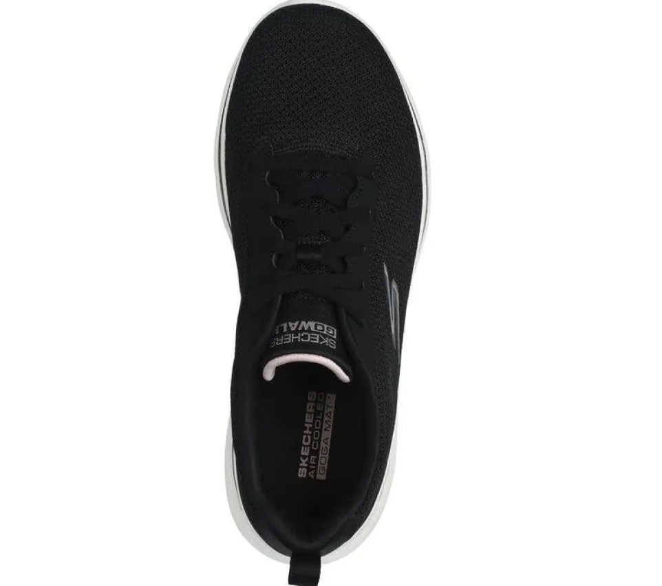 Women's Wide Fit Skechers 125207 Go Walk 7 Clear Path Trainers