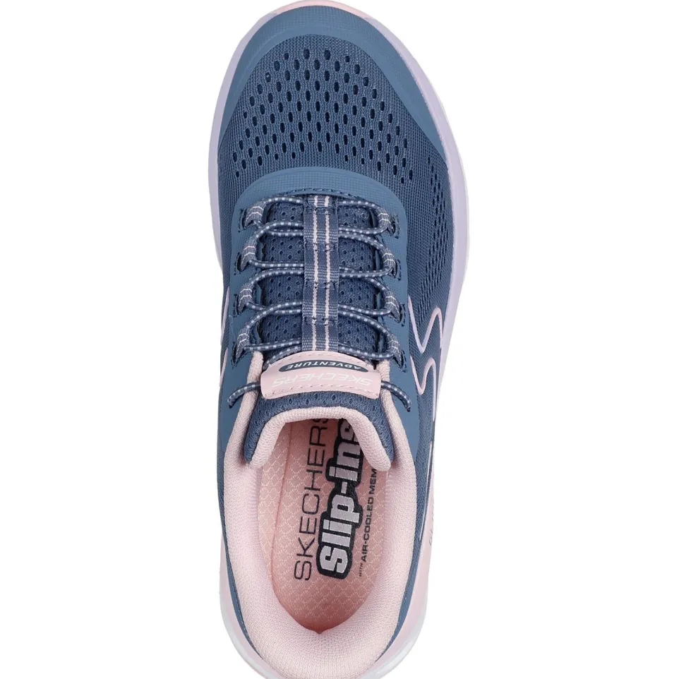Women's Wide Fit Skechers 180272 Slip-ins Glide Step Sole Trainers