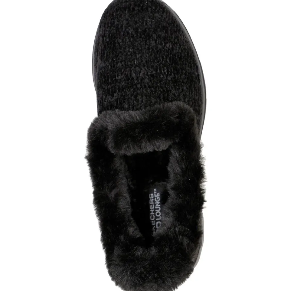 Women's Wide Fit Skechers 175051 Go Walk Lounge Slippers