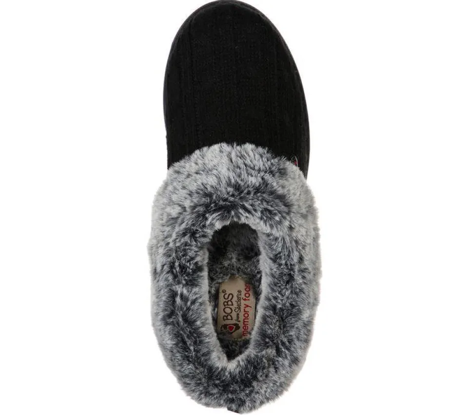 Womens Wide Fit Skechers Keepsakes Ice Angel Mule Slippers - Exclusive