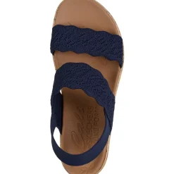 Women's Wide Fit Skechers 119591 Everlee Timeless Touch Sandals