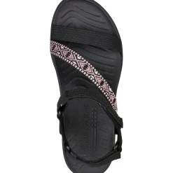 Women's Wide Fit Skechers 163221 Reggae Lite Beachy Sunrise Sandals