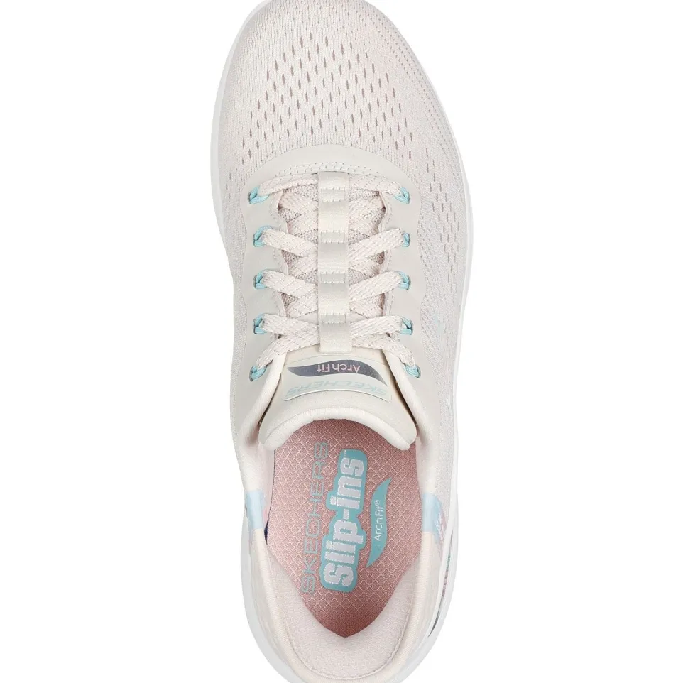 Women's Wide Fit Skechers 150066 Slip-ins Arch Fit 2.0 Easy Chic Trainers