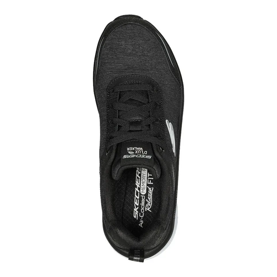 Women's Wide Fit Skechers Relaxed Fit 149336 D'lux Walker Cool Groove Trainers