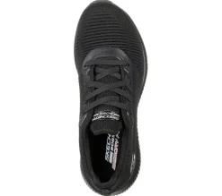 Womens Wide Fit Skechers Bobs Tough Talk-32504 Trainers - Black