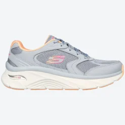 Women's Wide Fit Skechers 149686 Relaxed Fit Arch Fit D'lux Trainers