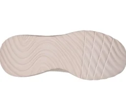 Womens Wide Fit Skechers Bobs Squad Chaos Face Off 117209 Vegan Trainers - Nude/Natural