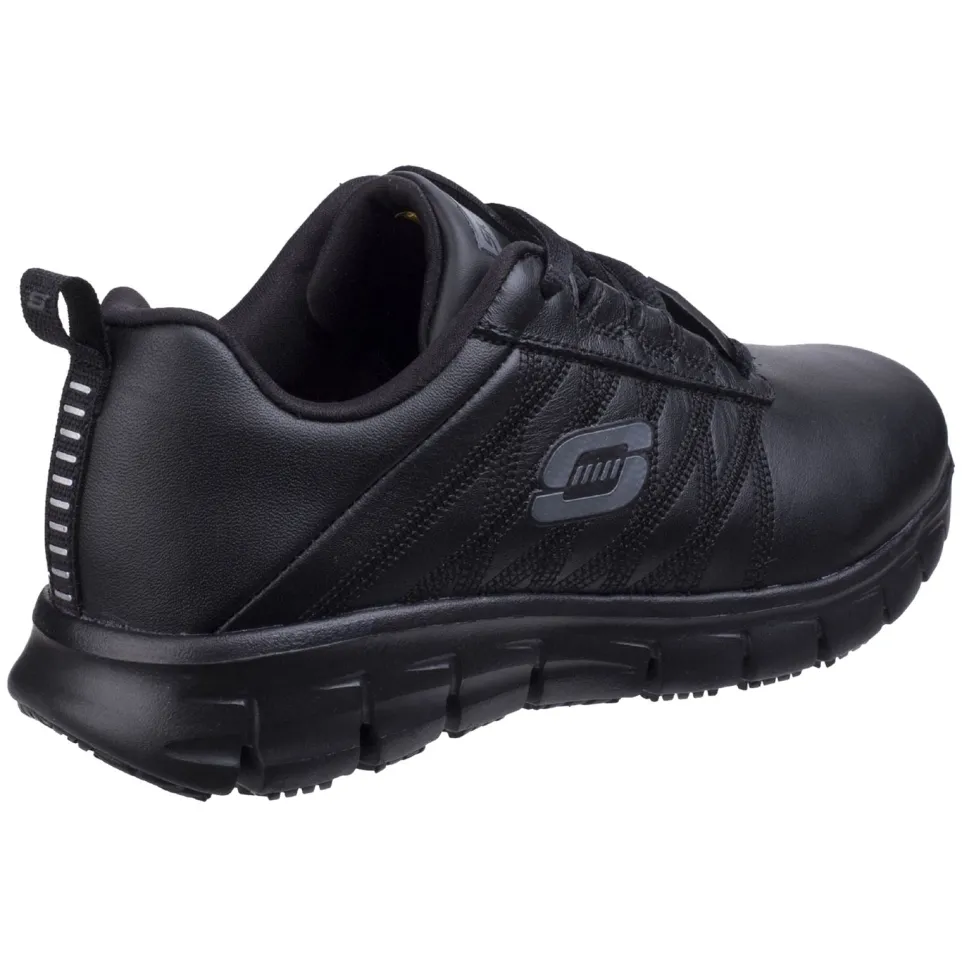 Women's Wide Fit Skechers 76576EC Sure Track Erath Occupational Trainers