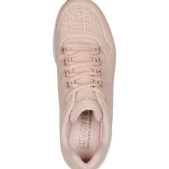 Women's Wide Fit Skechers 155642 Uno 2 In Kat Neato Trainers - Blush