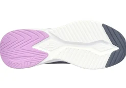 Women's Wide Fit Skechers 150131 Skech Air Meta Aired Out Trainers - Charcoal/Multi