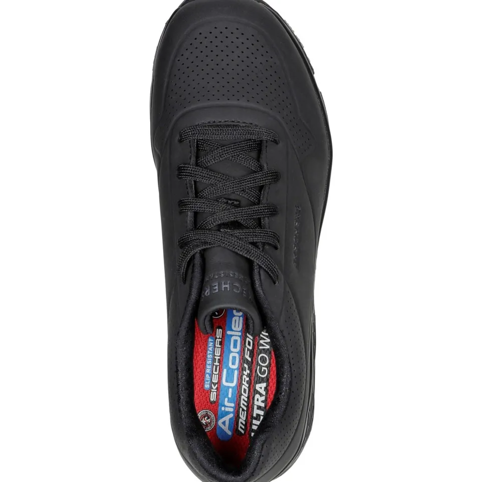 Women's Wide Fit Skechers 108021EC Uno Sr Trainers