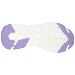 Women's Wide Fit Skechers 128571 Max Cushioning Smooth Trainers - Navy/Lavender