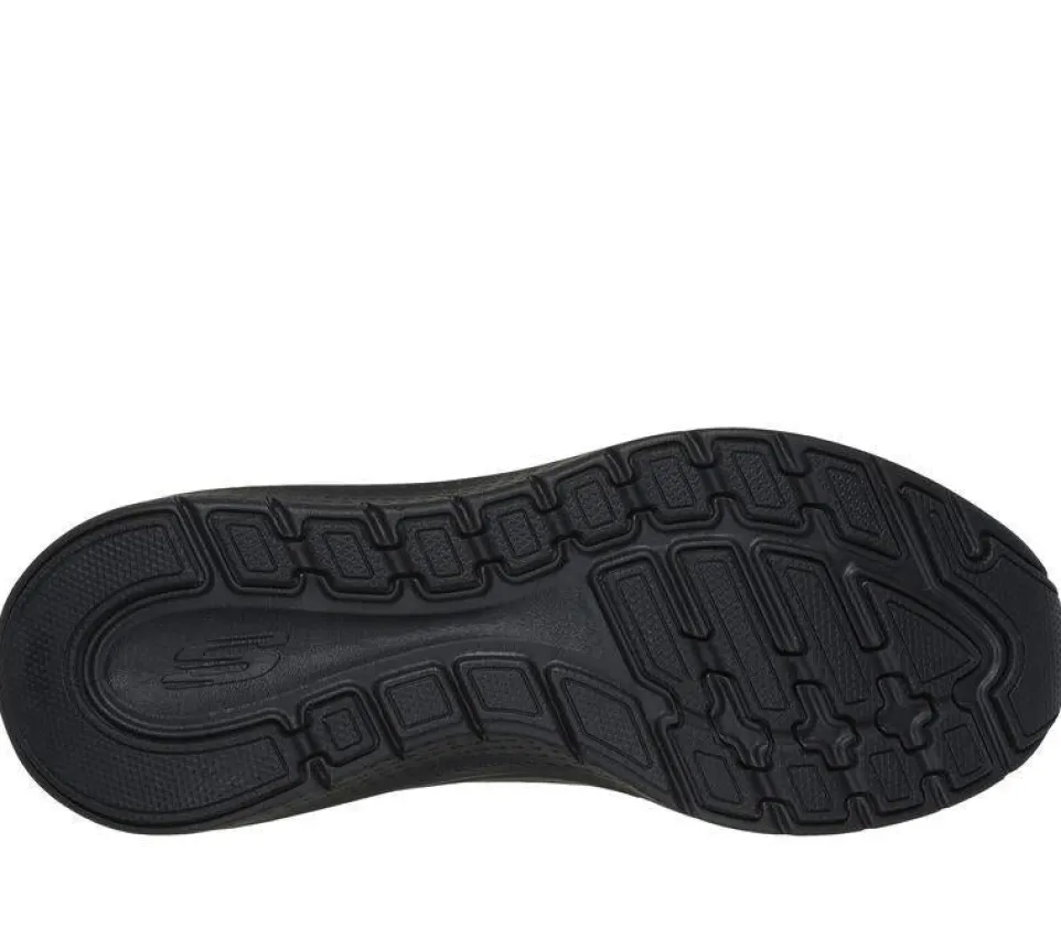 Women's Wide Fit Skechers 150051W Arch Fit 2.0 Big League Trainers - Black