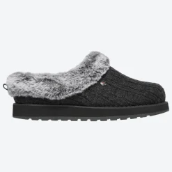 Womens Wide Fit Skechers Keepsakes Ice Angel Mule Slippers - Exclusive