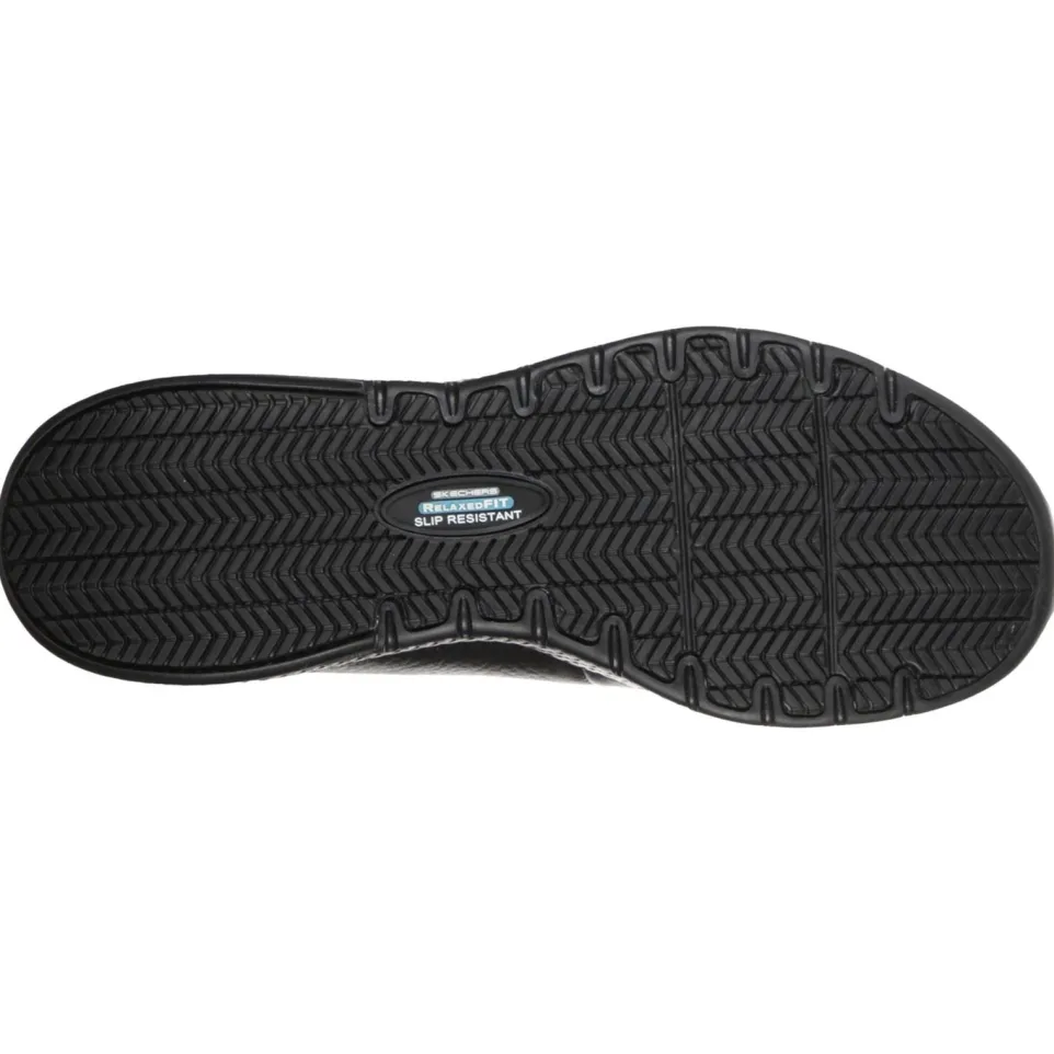 Women's Wide Fit Skechers 108010EC Marsing Gmina Slip Resistant Trainers