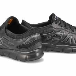 Women's Wide Fit Skechers 76551EC Eldred Occupational Trainers