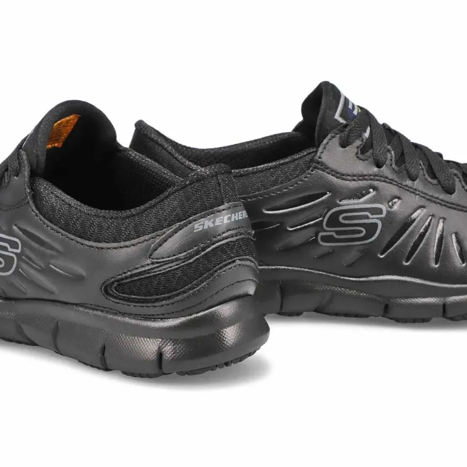 Women's Wide Fit Skechers 76551EC Eldred Occupational Trainers
